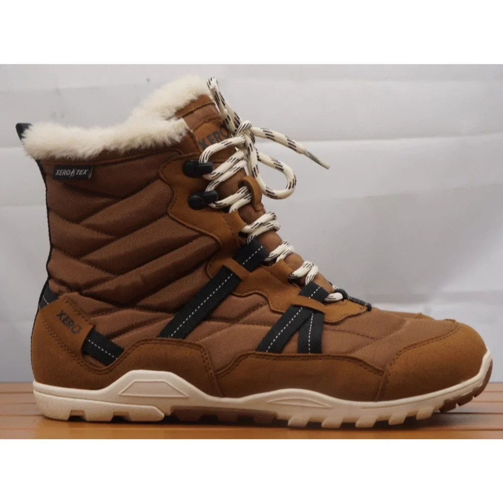 Xero Shoes Alpine Women's Waterproof Snow Boot Brown Faux Fur Lined Sz 10.5US - Picture 3 of 10